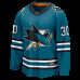 Джерси San Jose Sharks Yaroslav Askarov Fanatics Teal Home Breakaway