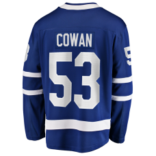 Джерси Easton Cowan Toronto Maple Leafs Fanatics Home Breakaway - Blue