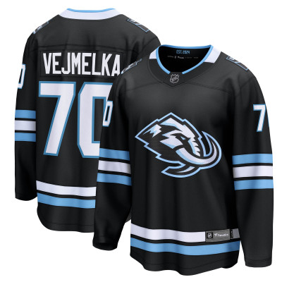 Джерси Utah Mammoth Karel Vejmelka Fanatics Black Home Breakaway