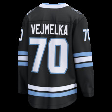Джерси Utah Mammoth Karel Vejmelka Fanatics Black Home Breakaway