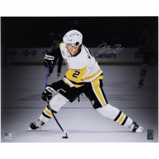 Rutger McGroarty Pittsburgh Penguins Autographed Fanatics Authentic 16 x 20 White Jersey Shooting Spotlight Photograph Rutger McGroarty Pittsburgh Penguins Autographed Fanatics Authentic 16 x 20 White Jersey Shooting Spotlight Photograph