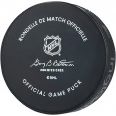 Rutger McGroarty Pittsburgh Penguins Autographed Fanatics Authentic Official Game Puck with NHL Debut 10-9-24 Inscription Rutger McGroarty Pittsburgh Penguins Autographed Fanatics Authentic Official Game Puck with NHL Debut 10-9-24 Inscription