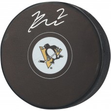 Rutger McGroarty Pittsburgh Penguins Autographed Fanatics Authentic Hockey Puck