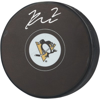 Rutger McGroarty Pittsburgh Penguins Autographed Fanatics Authentic Hockey Puck