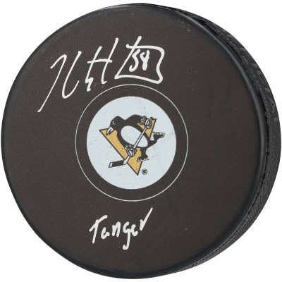 Kris Letang Pittsburgh Penguins Autographed Fanatics Authentic Hockey Puck with Tanger Inscription