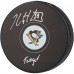 Kris Letang Pittsburgh Penguins Autographed Fanatics Authentic Hockey Puck with Tanger Inscription