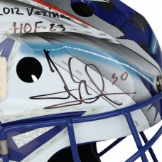 Henrik Lundqvist New York Rangers Autographed Fanatics Authentic Statue of Liberty Replica Goalie Mask with 2012 Vezina & HOF 23 Inscriptions Limited Edition of 10