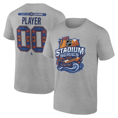 Tampa Bay Lightning Gray 2026 NHL Stadium Series Personalized Name & Number T-Shirt