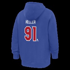 US Hockey Clayton Keller Nike Royal 2026 Name & Number Hoodie