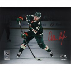 Quinn Hughes Minnesota Wild Autographed Fanatics Authentic 8 x 10 Green Jersey Wild Debut Photograph