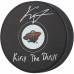 Kirill Kaprizov Minnesota Wild Autographed Fanatics Authentic 25th Anniversary Official Game Puck with Kirill the Thrill Inscription