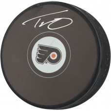 Trevor Zegras Philadelphia Flyers Autographed Fanatics Authentic Hockey Puck