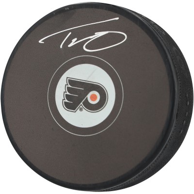 Trevor Zegras Philadelphia Flyers Autographed Fanatics Authentic Hockey Puck