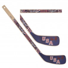 Quinn Hughes Team USA Autographed Fanatics Authentic 2026 Winter Olympics Mini Wood Stick
