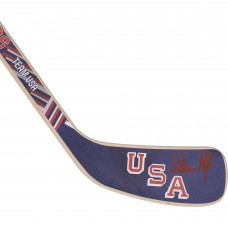 Quinn Hughes Team USA Autographed Fanatics Authentic 2026 Winter Olympics Mini Wood Stick