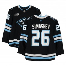 Dmitry Simashev Utah Mammoth Fanatics Authentic Game-Used #26 Black Set 1 Jersey from Multiple Games Between October 15, 2025 & January 9, 2026
