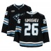 Dmitry Simashev Utah Mammoth Fanatics Authentic Game-Used #26 Black Set 1 Jersey from Multiple Games Between October 15, 2025 & January 9, 2026
