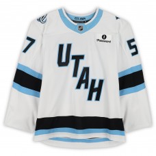 Nick DeSimone Utah Mammoth Fanatics Authentic Game-Used #57 White Set 1 Jersey from Multiple Games Between October 9 & December 6, 2025