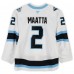 Olli Maatta Utah Mammoth Fanatics Authentic Game-Used #2 White Set 1 Jersey from Multiple Games Between October 9 & December 6, 2025