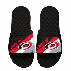 Unisex Carolina Hurricanes ISlide Paint Stripes Slide Sandals