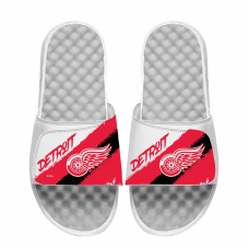 Unisex Detroit Red Wings ISlide Paint Stripes Slide Sandals