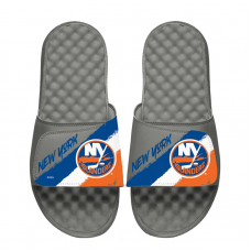 Unisex New York Islanders ISlide Paint Stripes Slide Sandals