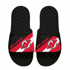 Unisex New Jersey Devils ISlide Paint Stripes Slide Sandals