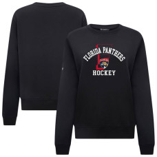 Женская свитшот Florida Panthers Levelwear Black Yvette Limelight Big Letter