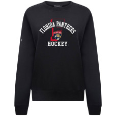 Женская свитшот Florida Panthers Levelwear Black Yvette Limelight Big Letter