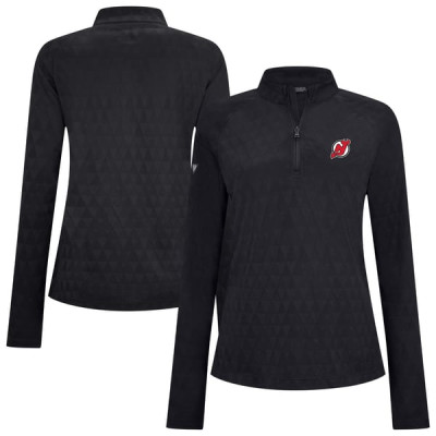 Женская пуловер New Jersey Devils Levelwear Black Spike Raglan