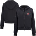 Женская толстовка New Jersey Devils Levelwear Black Judd Raglan Full-Zip