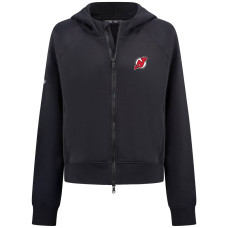 Женская толстовка New Jersey Devils Levelwear Black Judd Raglan Full-Zip