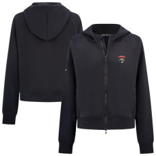 Женская толстовка Florida Panthers Levelwear Black Judd Raglan Full-Zip Женская толстовка Florida Panthers Levelwear Black Judd Raglan Full-Zip