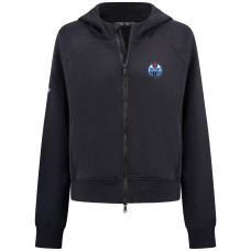 Женская толстовка Edmonton Oilers Levelwear Black Judd Raglan Full-Zip Женская толстовка Edmonton Oilers Levelwear Black Judd Raglan Full-Zip