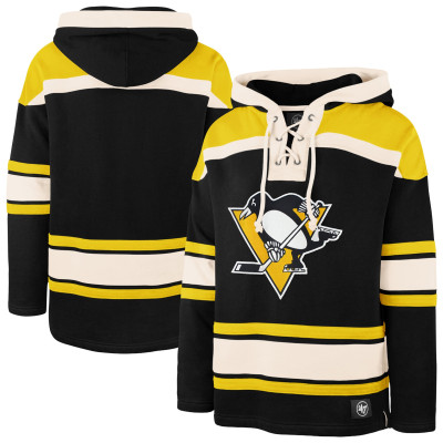 Толстовка Pittsburgh Penguins 47 Black Superior Lacer