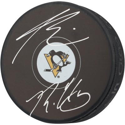 Ryan Whitney & Paul Bissonnette Pittsburgh Penguins Autographed Fanatics Authentic Hockey Puck