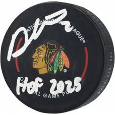 Duncan Keith Chicago Blackhawks Autographed Fanatics Authentic Official Game Puck with HOF 2025 Inscription