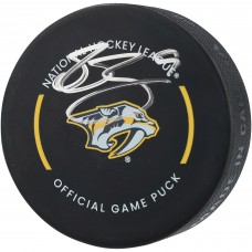Filip Forsberg Nashville Predators Autographed Fanatics Authentic Official Game Puck
