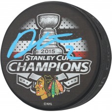 Duncan Keith Chicago Blackhawks Autographed Fanatics Authentic 2015 Stanley Cup Champions Hockey Puck