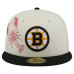 Бейсболка Boston Bruins New Era Cream/Black Localized Stitched 59FIFTY