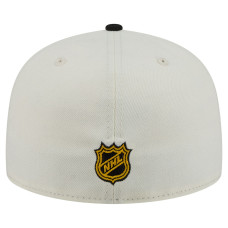 Бейсболка Boston Bruins New Era Cream/Black Localized Stitched 59FIFTY
