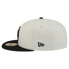 Бейсболка Boston Bruins New Era Cream/Black Localized Stitched 59FIFTY