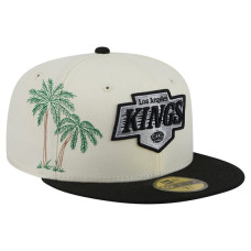 Бейсболка Los Angeles Kings New Era Cream/Black Localized Stitched 59FIFTY