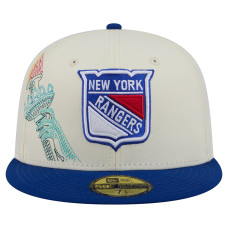 Бейсболка New York Rangers New Era Cream/Blue Localized Stitched 59FIFTY Бейсболка New York Rangers New Era Cream/Blue Localized Stitched 59FIFTY
