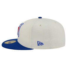 Бейсболка New York Rangers New Era Cream/Blue Localized Stitched 59FIFTY Бейсболка New York Rangers New Era Cream/Blue Localized Stitched 59FIFTY