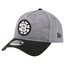 Бейсболка Boston Bruins New Era Gray/Black Storm A-Frame 9FORTY