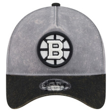 Бейсболка Boston Bruins New Era Gray/Black Storm A-Frame 9FORTY