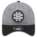 Бейсболка Boston Bruins New Era Gray/Black Storm A-Frame 9FORTY