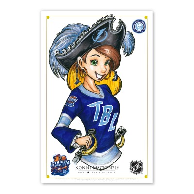 Tampa Bay Lightning 11 x 17 Women in Sports Konni Mackenzie Poster Print