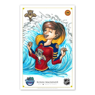 Florida Panthers 11 x 17 Women in Sports Konni Mackenzie Poster Print